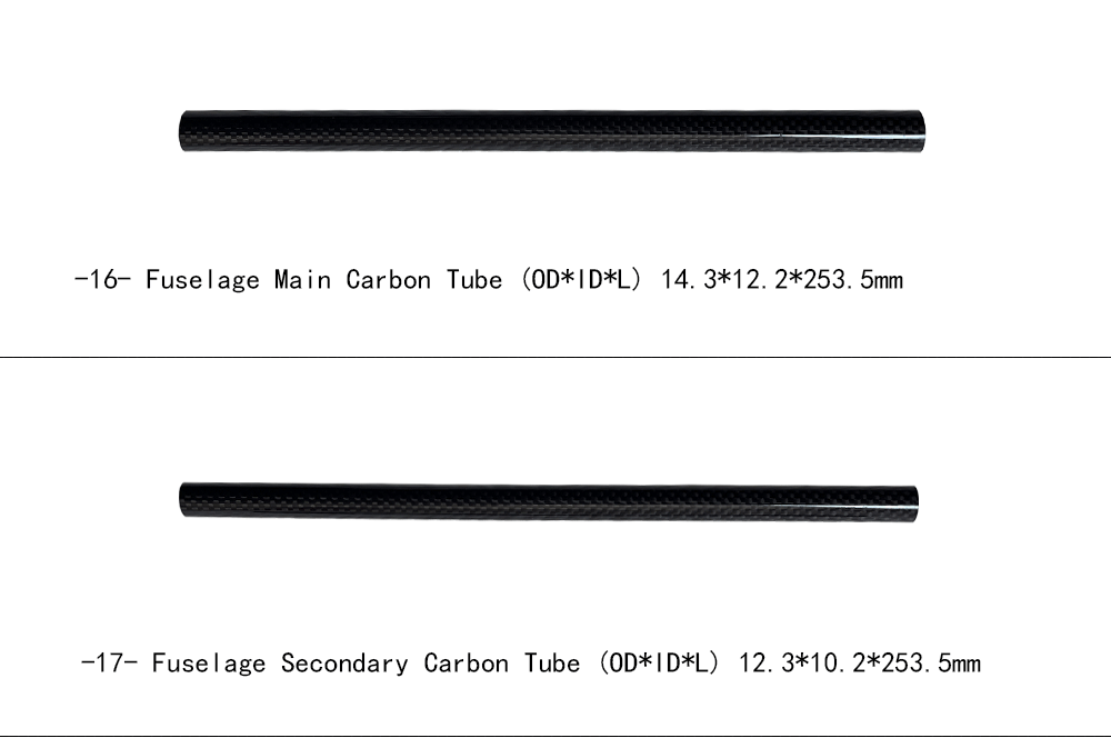Makeflyeasy Hero Monitoring Aerial Survey Carrier KIT (EPO, EVA, Carbon Tubes, Connectors) Accessories